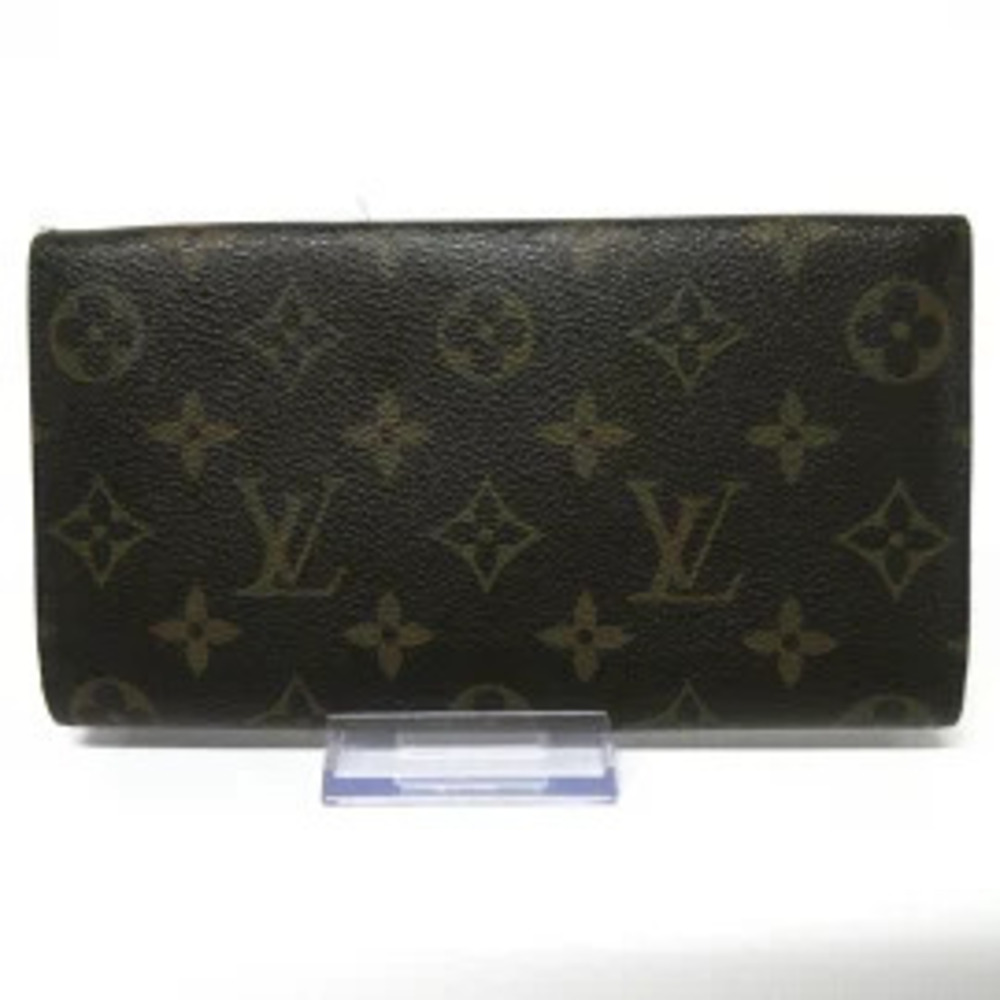 Louis Vuitton Sarah Canvas Monogram Long Portefeuille Wallet Brown